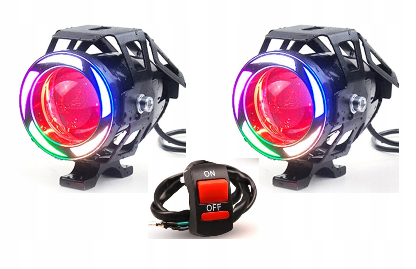 REFLEKTOR LAMPA LED RGB U7 RING MOTOCYKL 2szt Numer katalogowy części U7