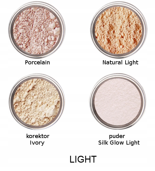 Earthnicity Minerals Zestaw startowy kosmetyków mineralnych podkład puder Waga 6 g