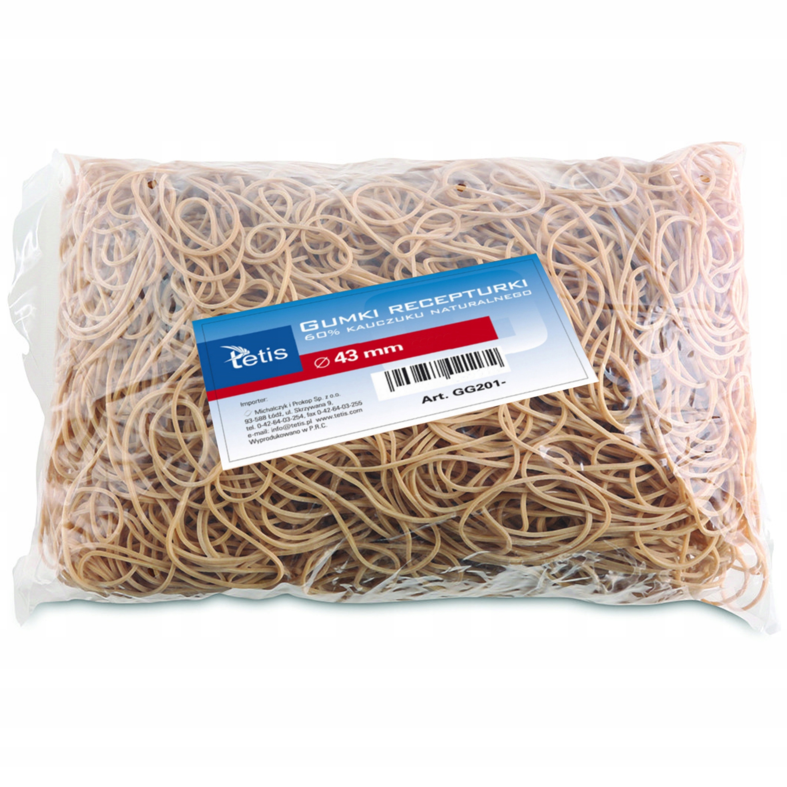 

Gumki recepturki 43mm 1000g 1kg mocne kauczukowe