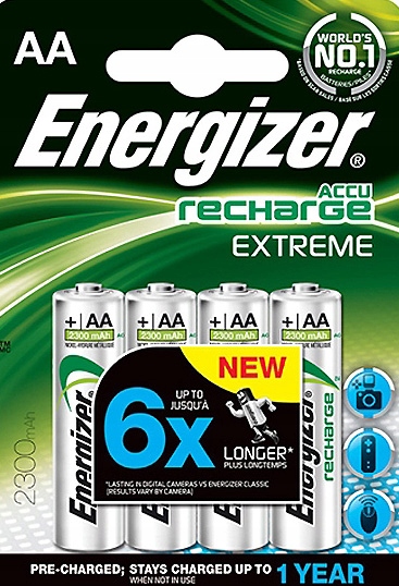 

4 x akumulator Energizer 2300mAh Aa HR6 Extreme