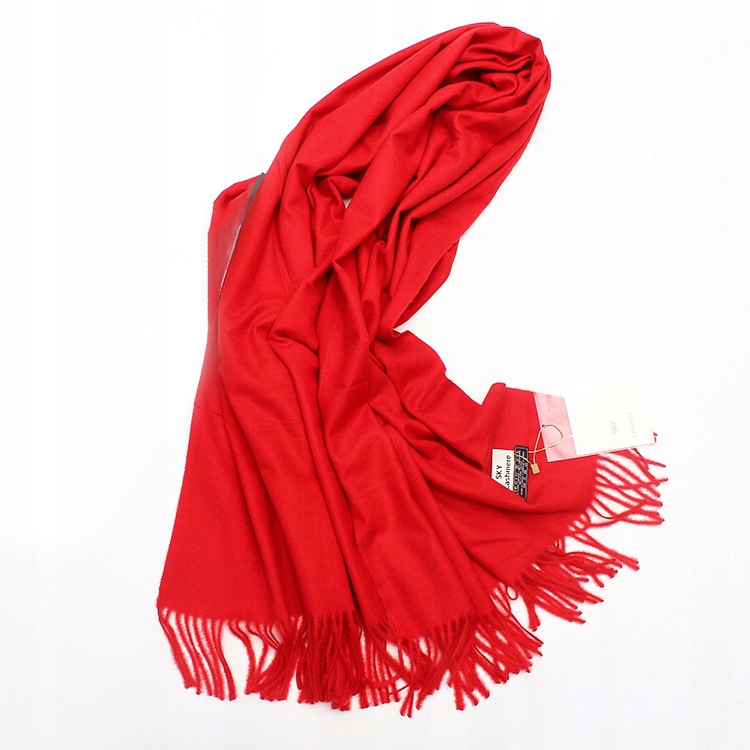 

Sky Cashmere 100% Wełniany Szalik Szal Pashmina