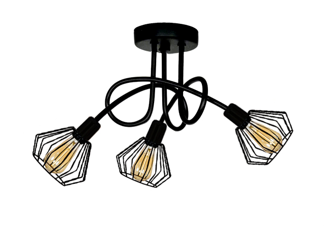 

Lampa Sufitowa ,żyrandol Diament Loft 001-22K