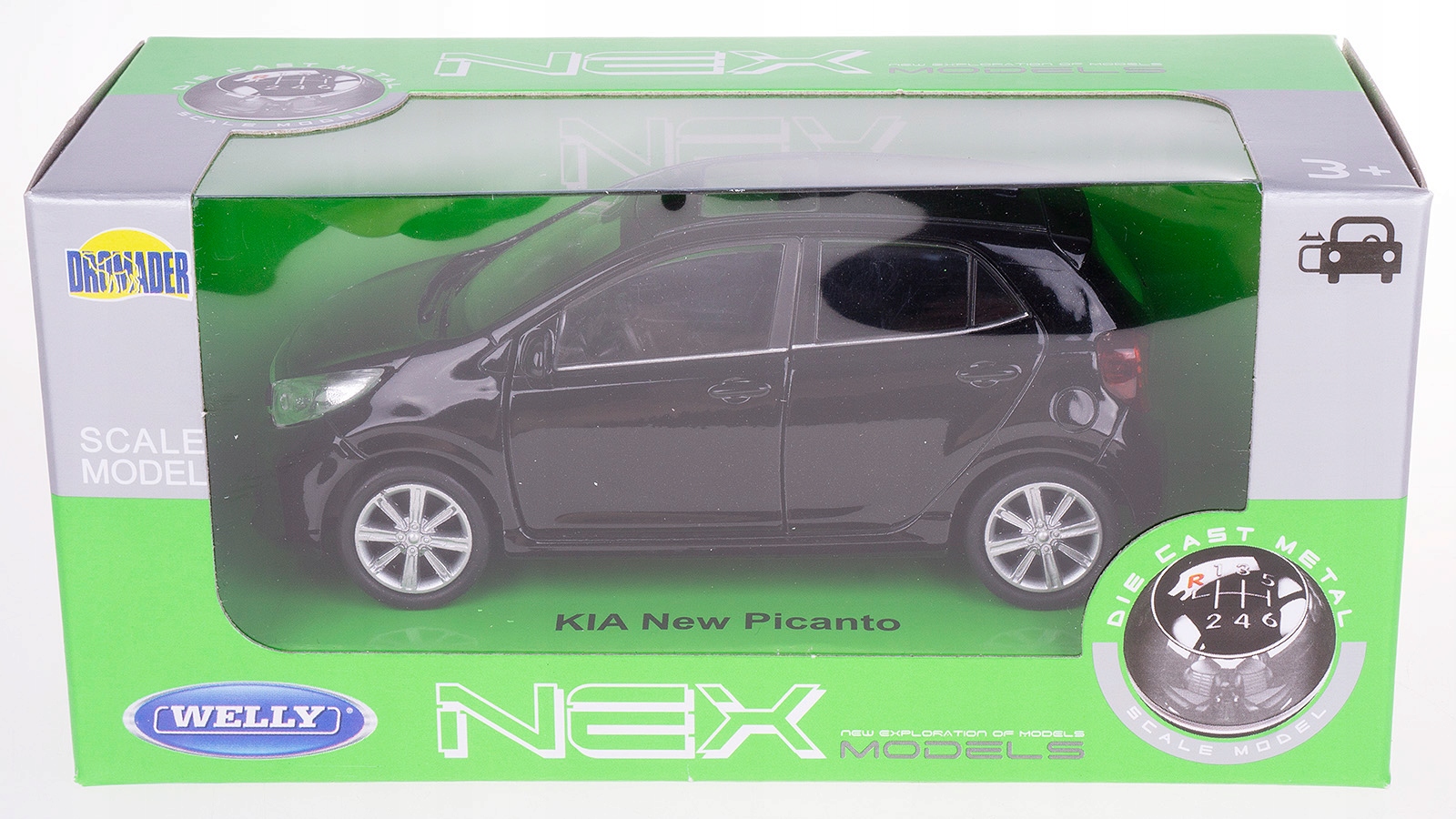 KIA NEW PICANTO MODEL METALOWY WELLY 1:34 CZARNY EAN (GTIN) 5900360008805