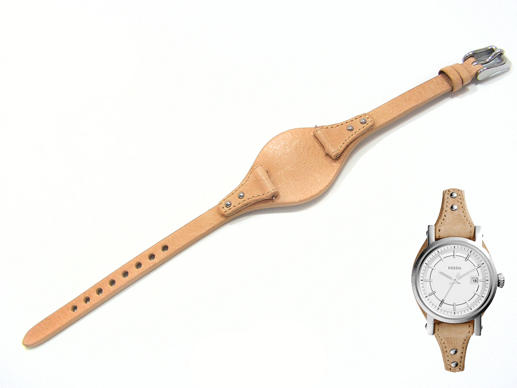 Pásek Fossil Small Boyfriend ES3908 světle hnědý