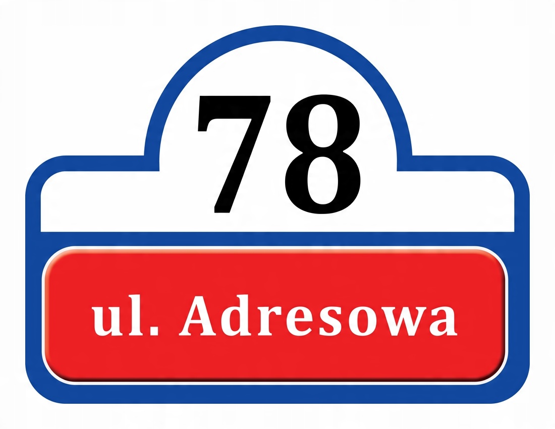 

Tabliczka Adresowa Adres Numer Na Dom znak ulica