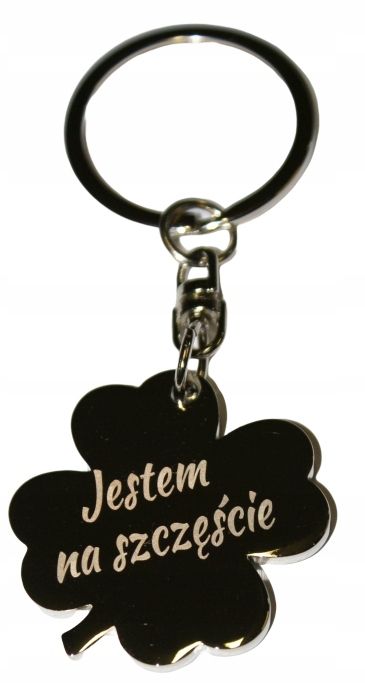 

Brelok koniczyna grawer, prezent dla chłopaka dzie