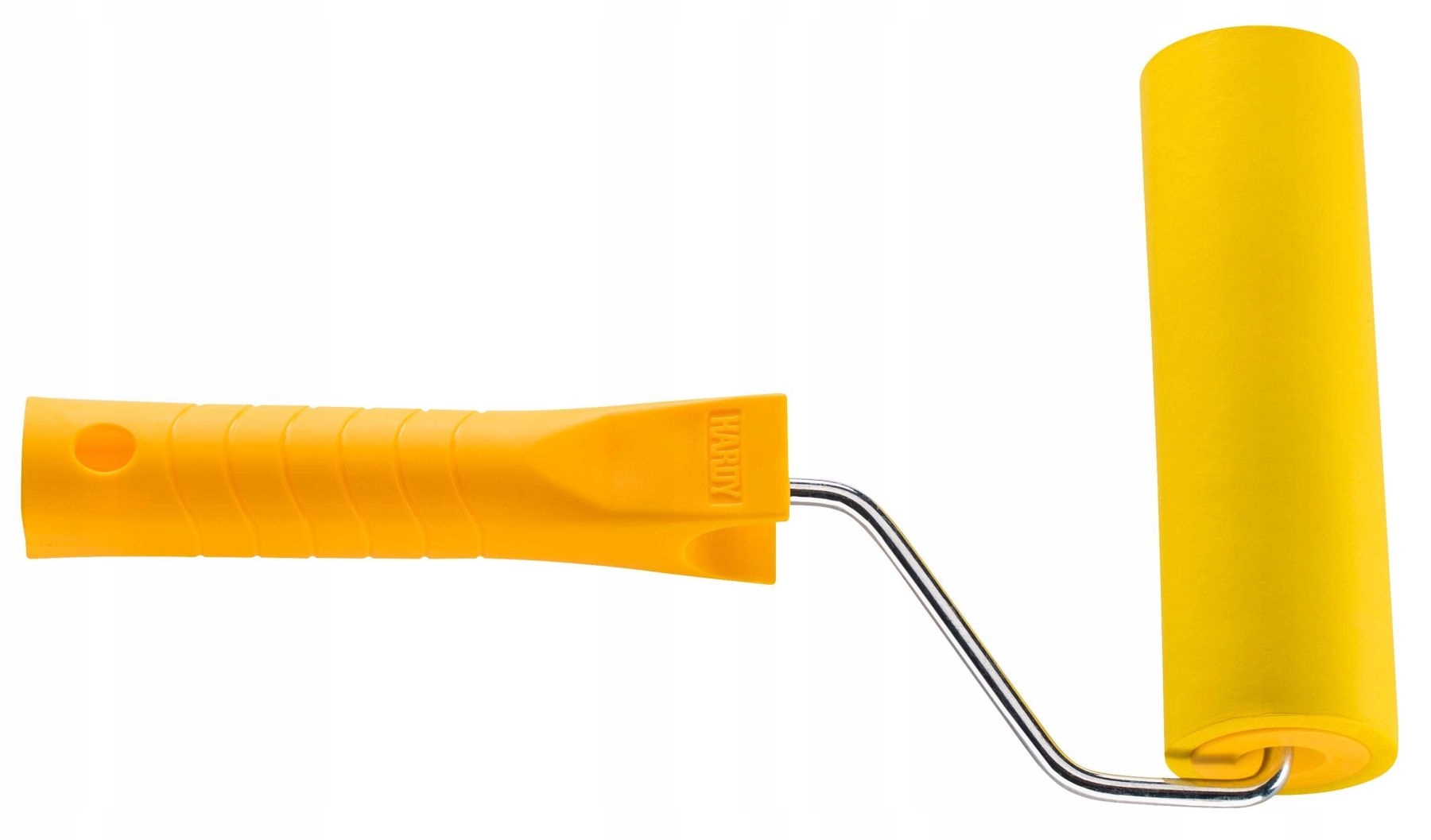Rolka Dociskowa do Tapet Tapetowania 15 cm z Rączką z PCV Guma Żółty Hardy