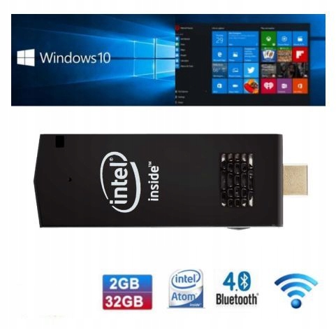 Mini PC W5 PRO 4/64GB Win10 Dual Wifi Stick Prof Model procesora X5-Z8350