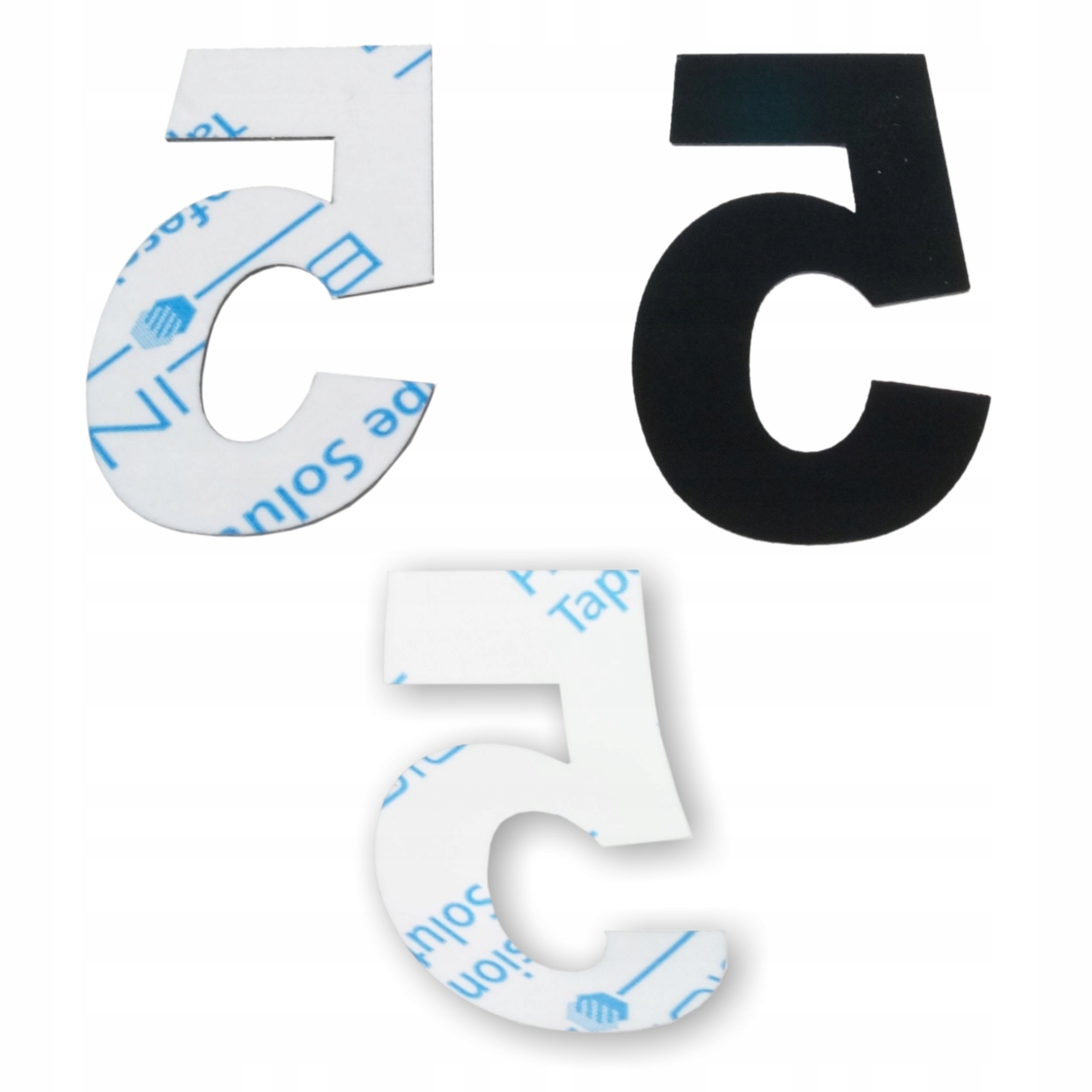 NUMER NA DOM CZARNE Litery Numery na SKRZYNKĘ DRZWI NUMER DOMU Materiał inny materiał