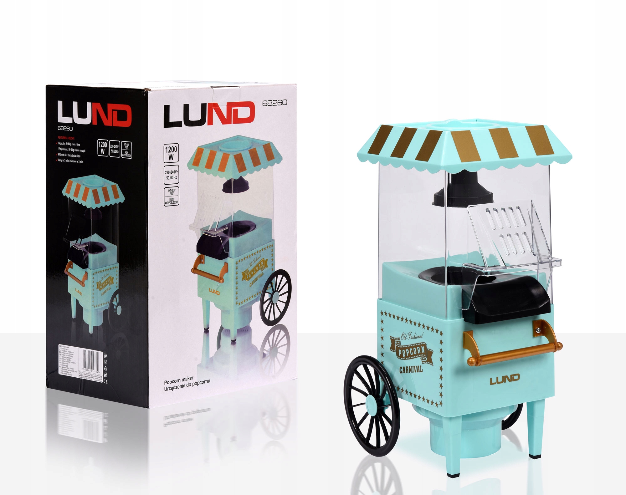 

Maszyna Do Popcornu Domowa Beztłuszczowa 1200W