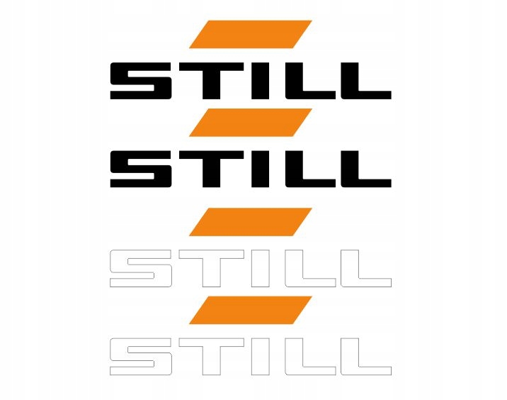 Naklejki wózek widłowy napis STILL do 30 cm Numer katalogowy części fu7584