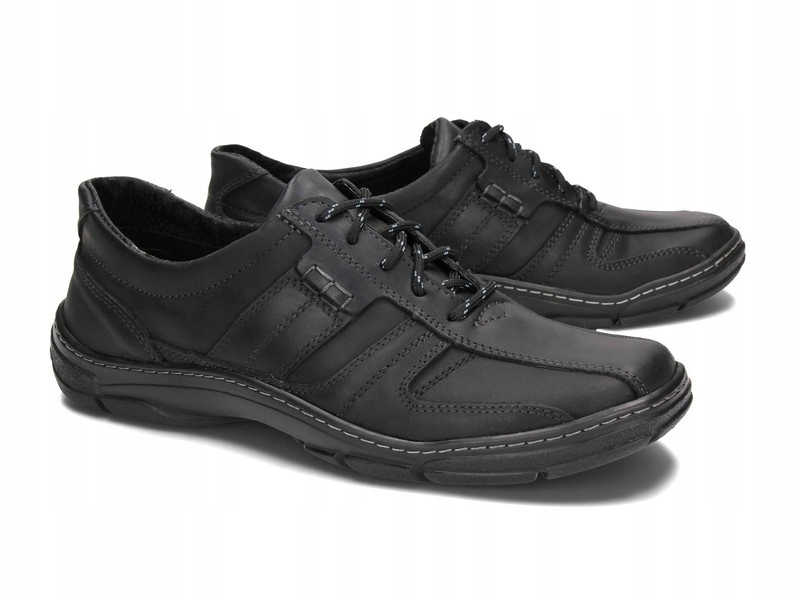 

Półbuty Męskie Skóra Polskie 440 Czarny 41