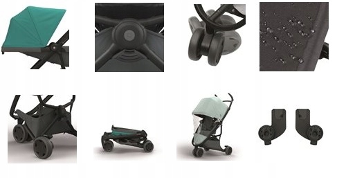 Wózek QUINNY ZAPP FLEX WÓZEK SPACERÓWKA Stelaż Aluminiowy