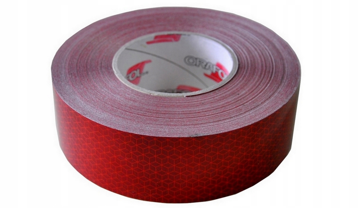 Светоотражающая лента непрерывная Красная ORAFOL 50 МБ