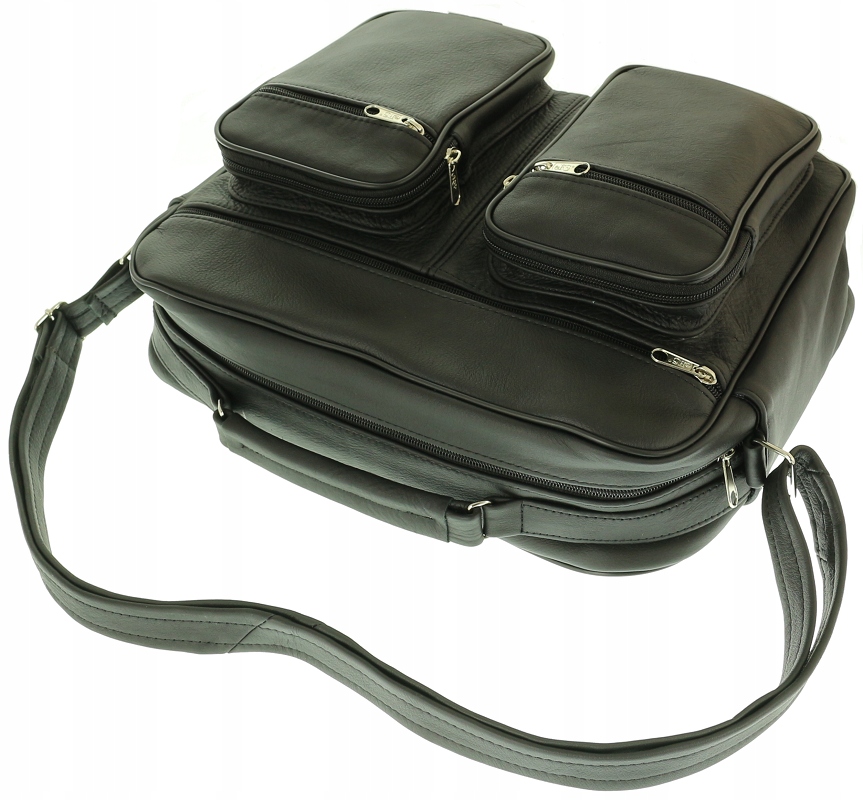 

Skórzana Torba Męska Na Ramię Saszetka Skóra 100%