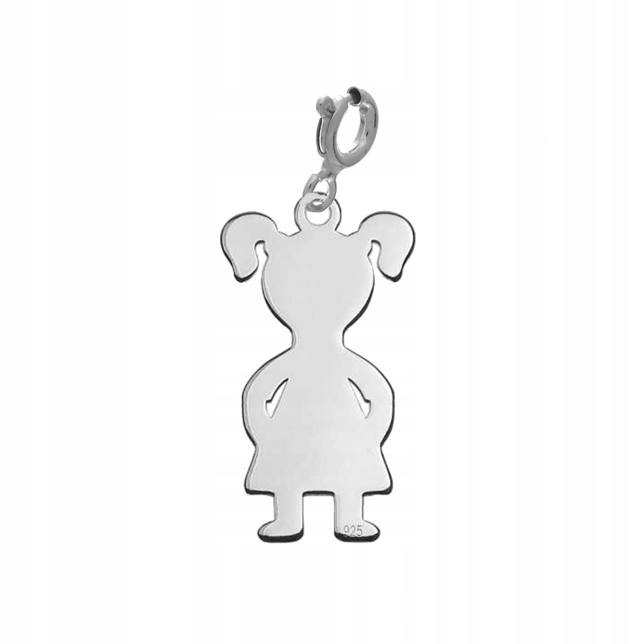 

Dziewczynka Charms Wisiorek Srebro 925