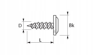 Wkręty blachowkręty podkładkowy - 4,2x19 - 500szt Marka Trójka