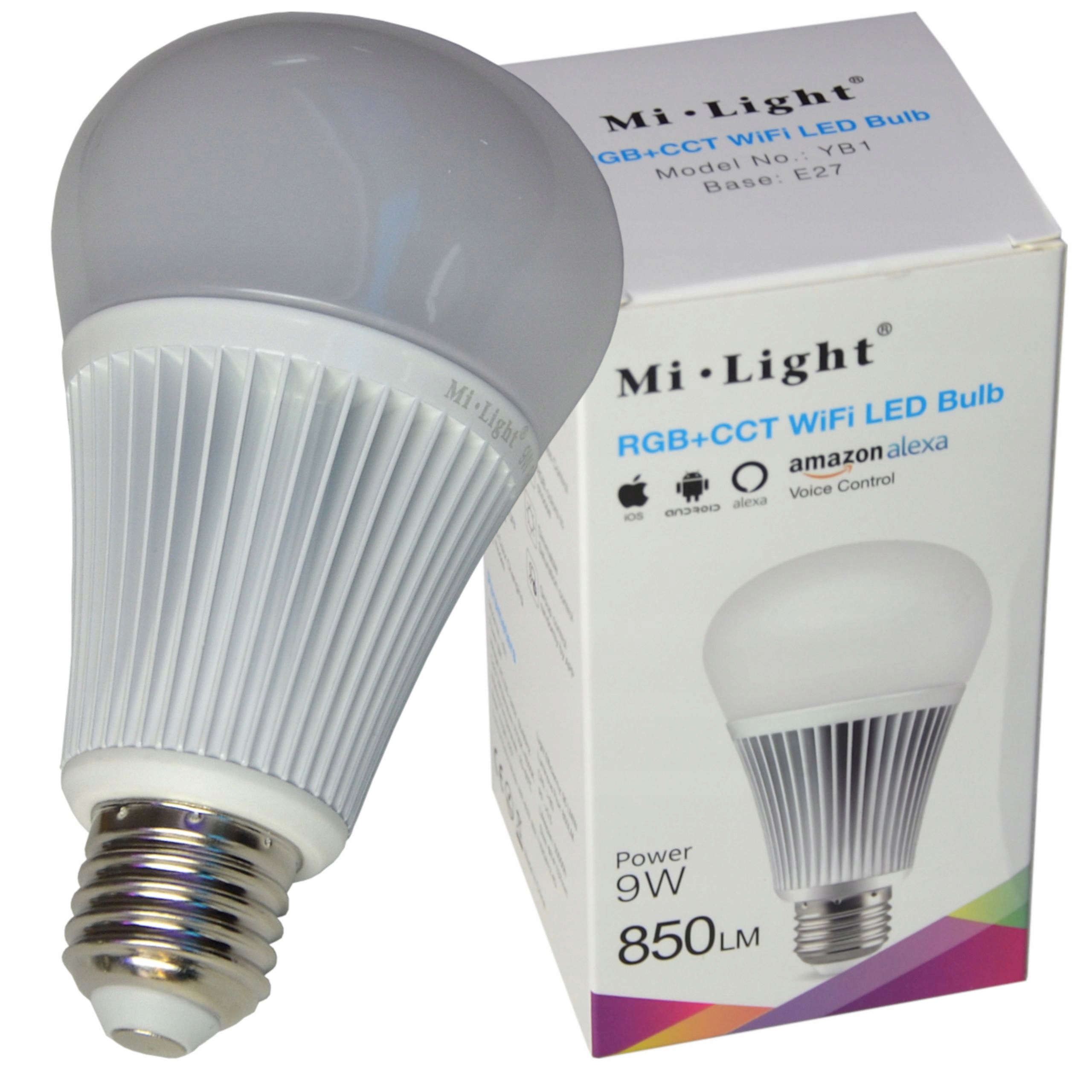 MILIGHT ŻARÓWKA SMART LED RGB+CCT 9W ALEXA YB1