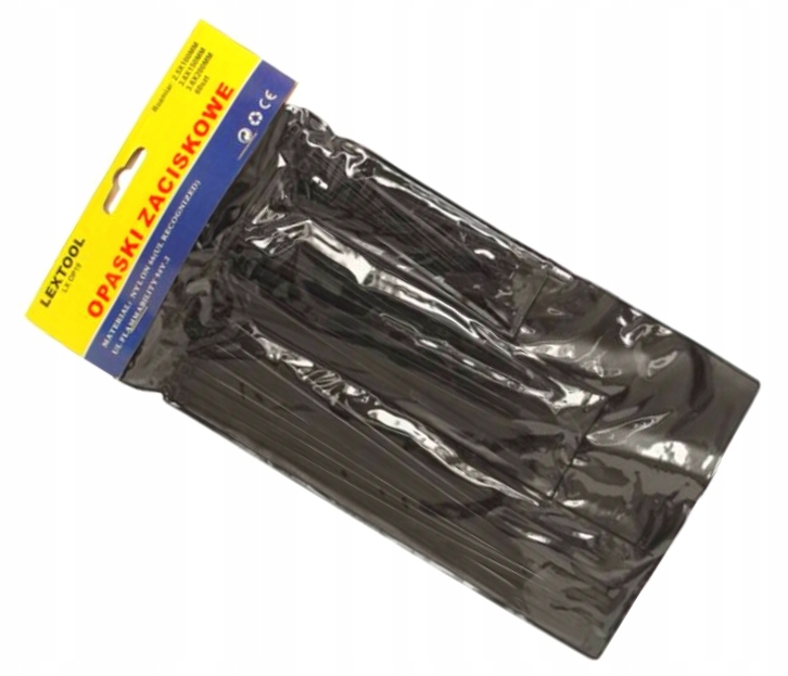 

Zestaw opasek zaciskowych 60szt. 10/15/20cm Czarne