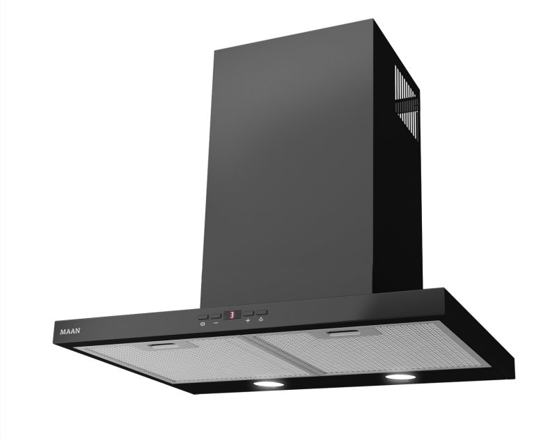 2X Okap Maan Siena Soft 60 Czarny 325m3/h 61dB