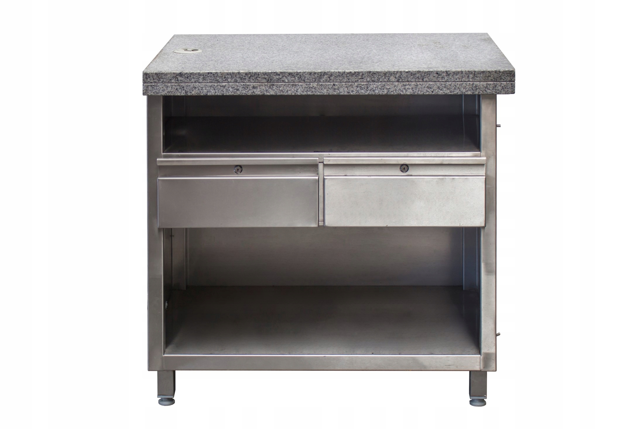 Stół do pizzy z szufladami i granit blatem Marka bez marki