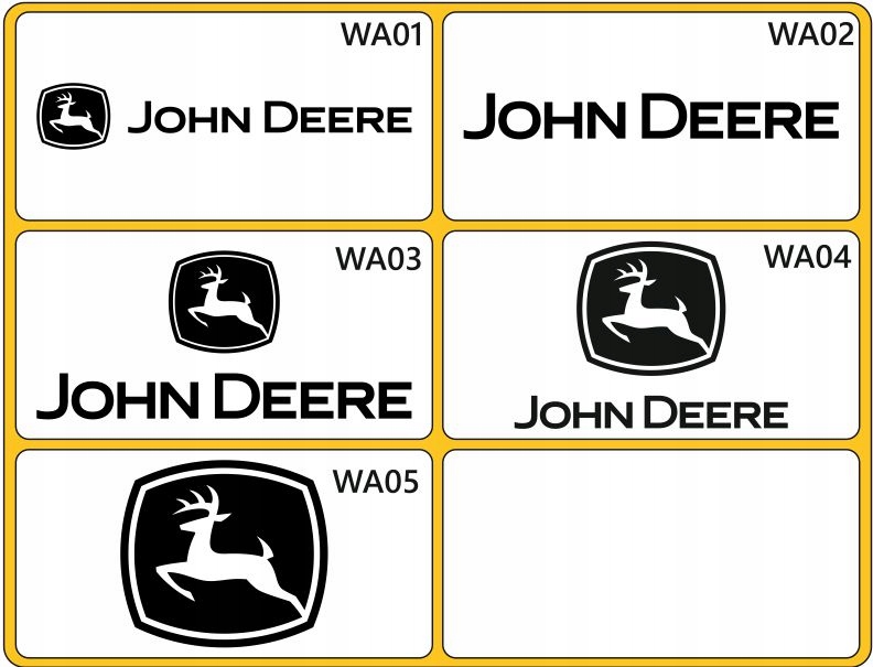 Naklejki JOHN DEERE TRAKTOR CIĄGNIK 20cm nalepki Marka maszyny John Deere