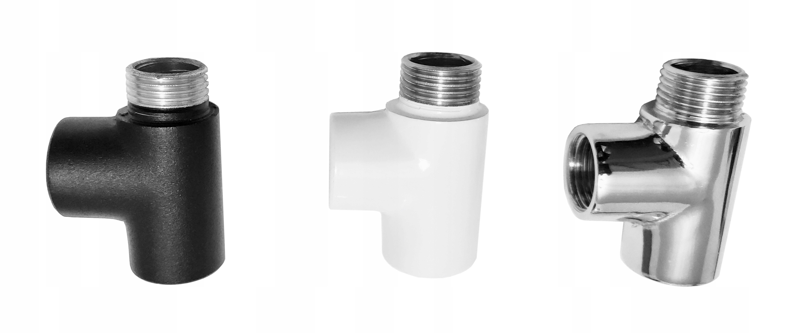 Trójnik do grzałki czarny 1/2'' Marka inna