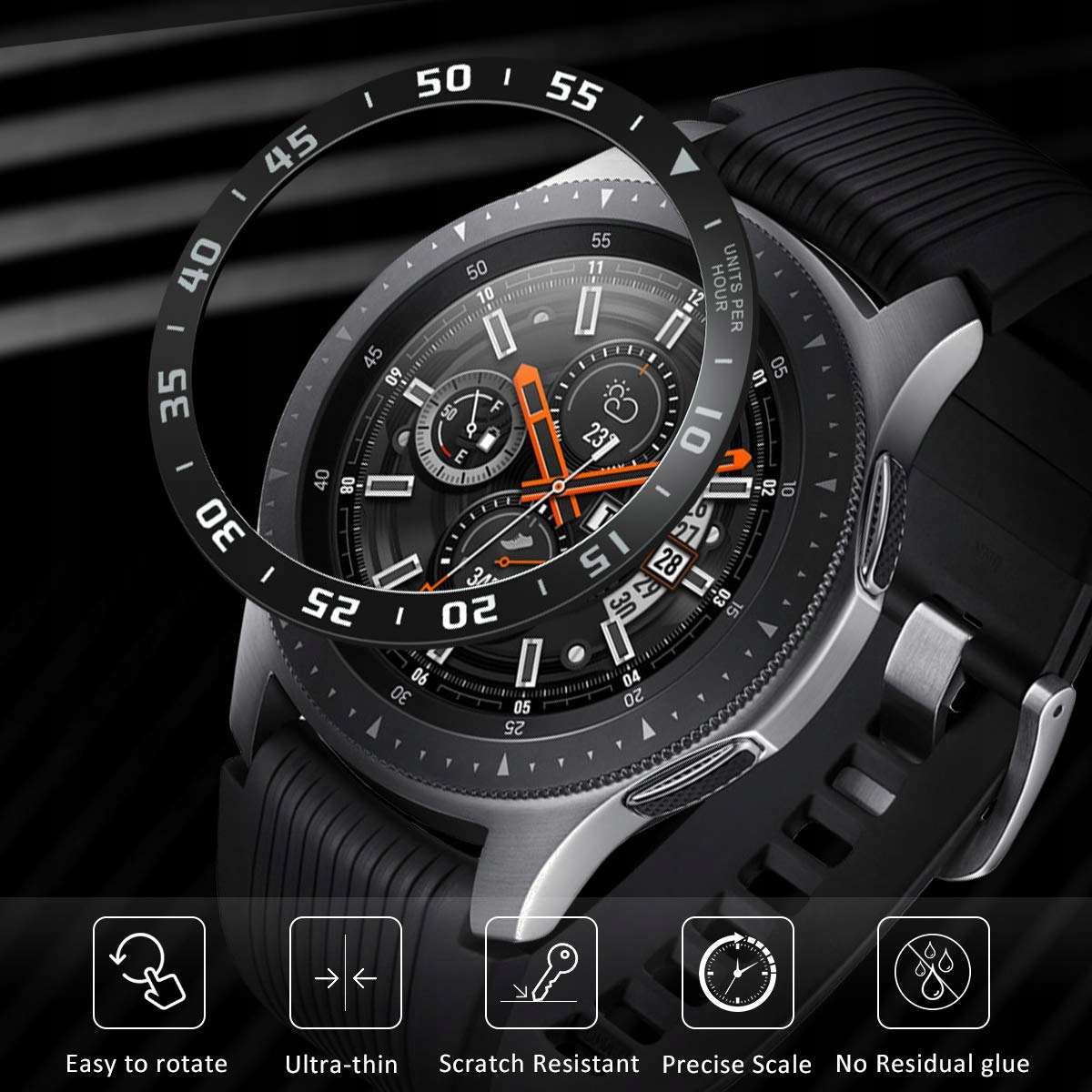 RING BEZEL SAMSUNG GALAXY WATCH 46MM BLACK Marka Inna