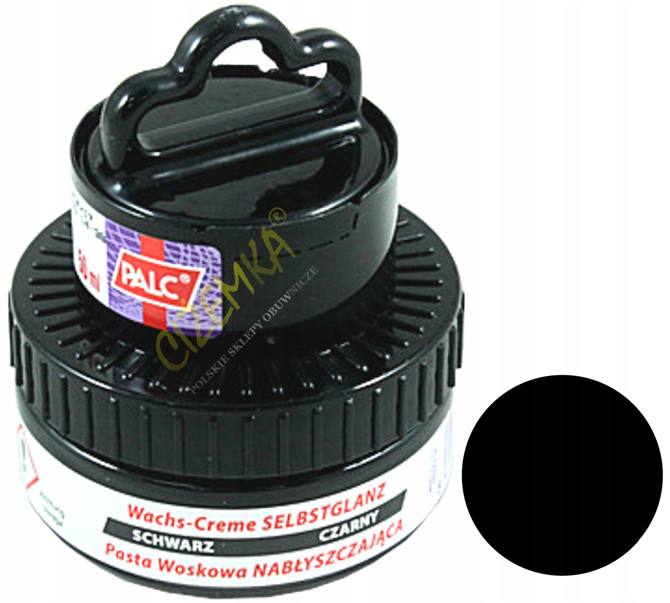 PALC PASTA KREM WOSKOWY SKÓR BUTÓW CZARNY