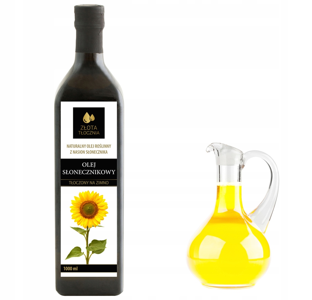 

Olej słonecznikowy 1000ml zimnotłoczony świeży 1l