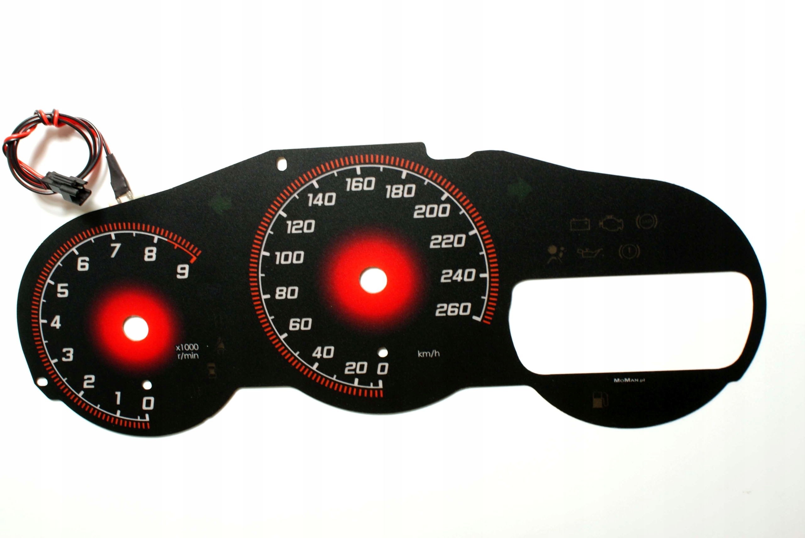 Toyota Celica 7 Tarcze licznika INDIGLO wzór 2