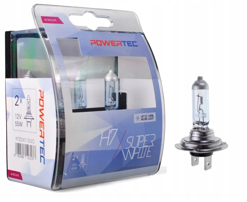

PowerTec H7 SuperWhite Px26d 55W 12V 2szt