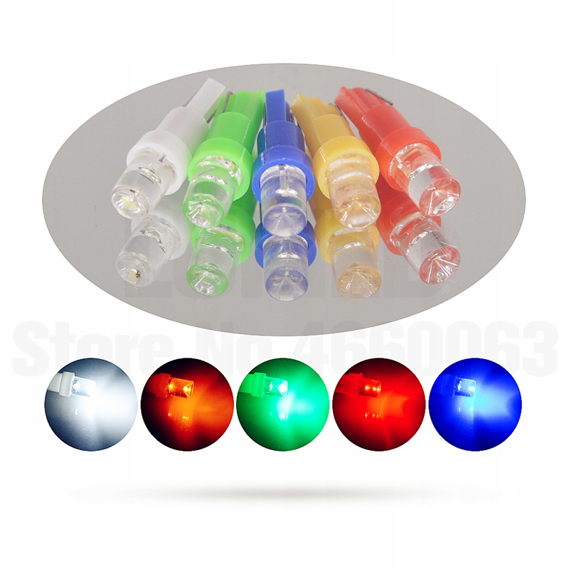 ŻARÓWKA LED T5 R5 T5W W1,2W W2,3W LICZNIK ZEGARY Producent części Flux