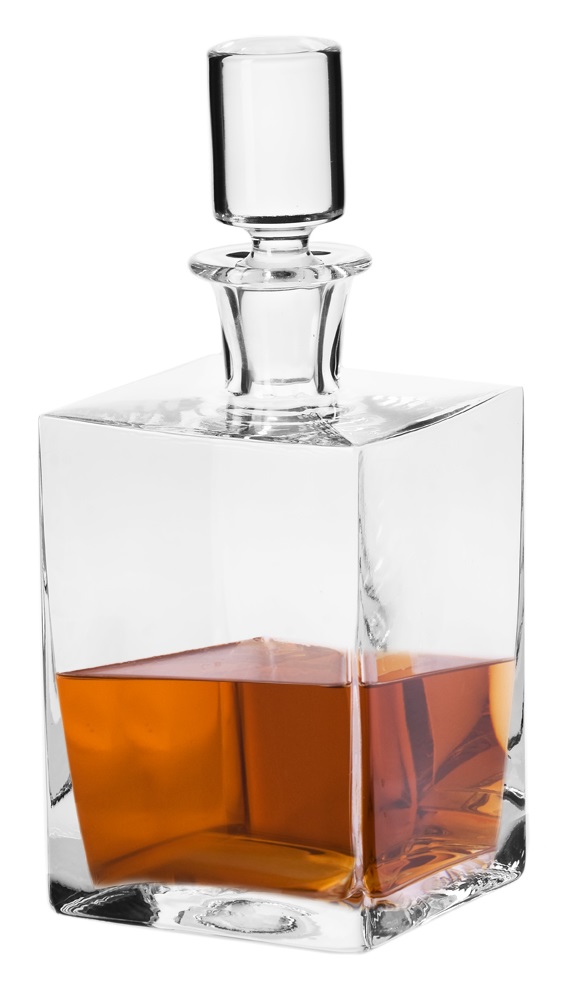 

Kwadratowa karafka Caro Krosno do whisky 0,75L