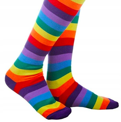 

Tęczowe długie zakolanówki Lgbt rozmiar 36-40
