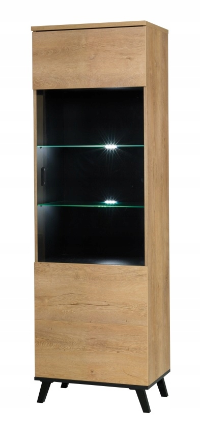 Meble na nóżkach Jonny dab lefkas witryna 2