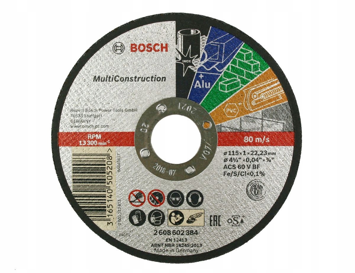 

Bosch jedna Tarcza Do Wszystkiego 115/1,0mm