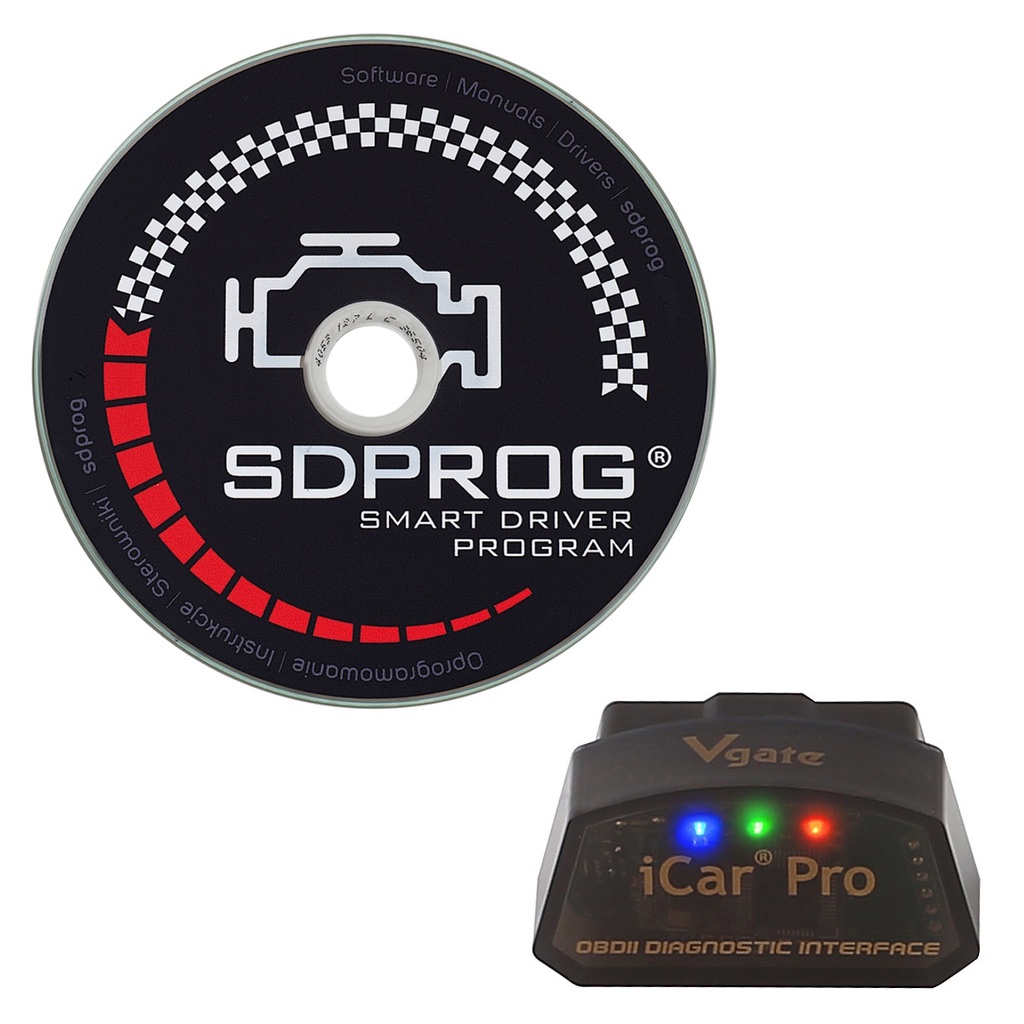 PL SDPROG OBDII + Interfejs iCar PRO WiFi MAZDA