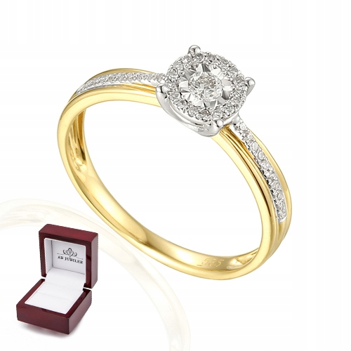 

Złoty Pierścionek Z Diamentami Próba 585