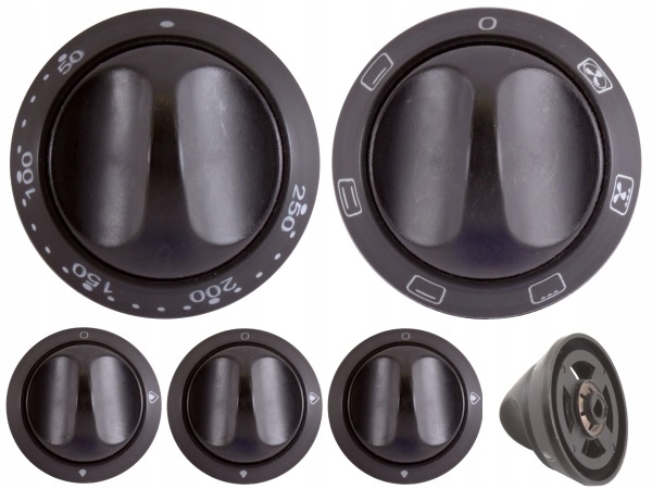 POKRĘTŁA KUCHNI MASTERCOOK 6 SZT REGULACJA FUNKCJI