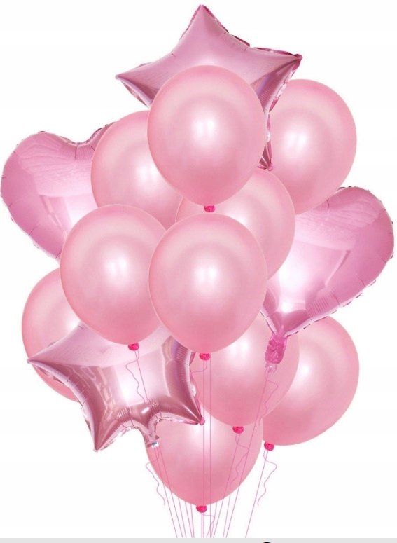

Różowy zestaw balonów do dekorowania sali K24