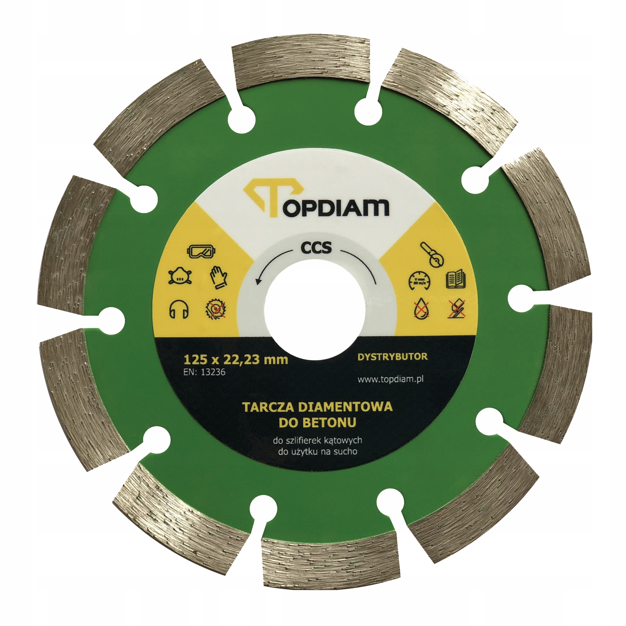

Topdiam Ccs Tarcza Do Cięcia Betonu 125x22,23 MM