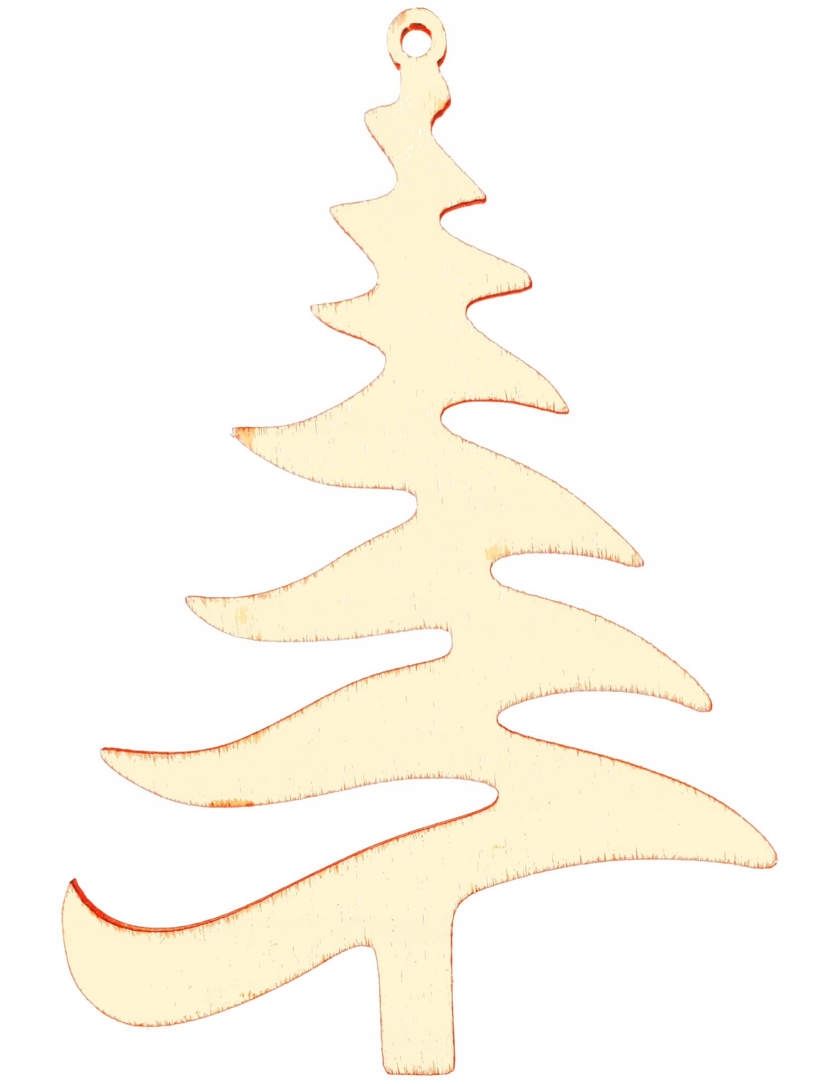 

Zawieszki Drewniane Na Choinkę Ozdobne 10x7CM-2SZT