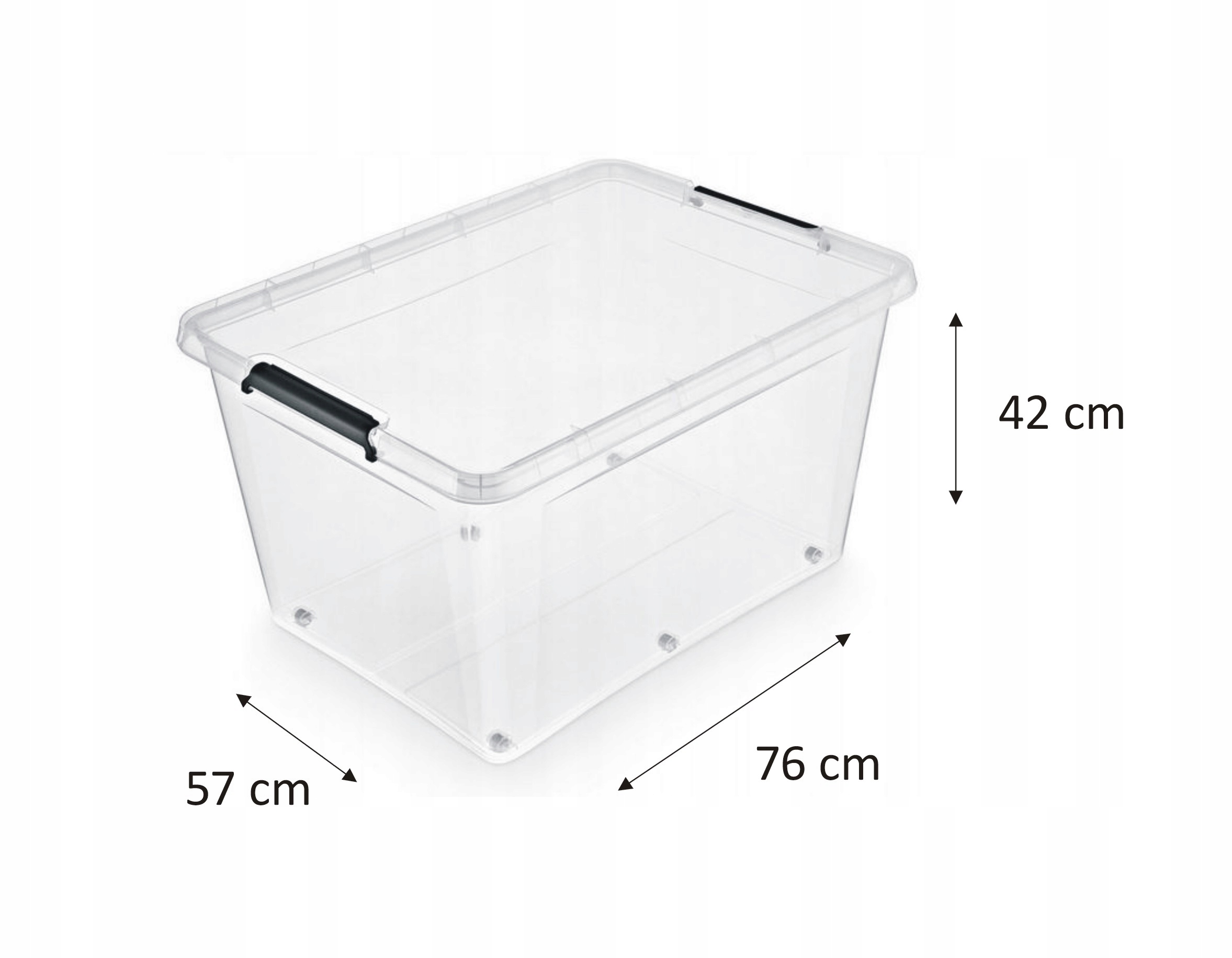 POJEMNIK KOSZ PUDEŁKO PLASTIKOWY DUŻY NA ZABAWKI Z POKRYWĄ 145 L EAN (GTIN) 5904194634940