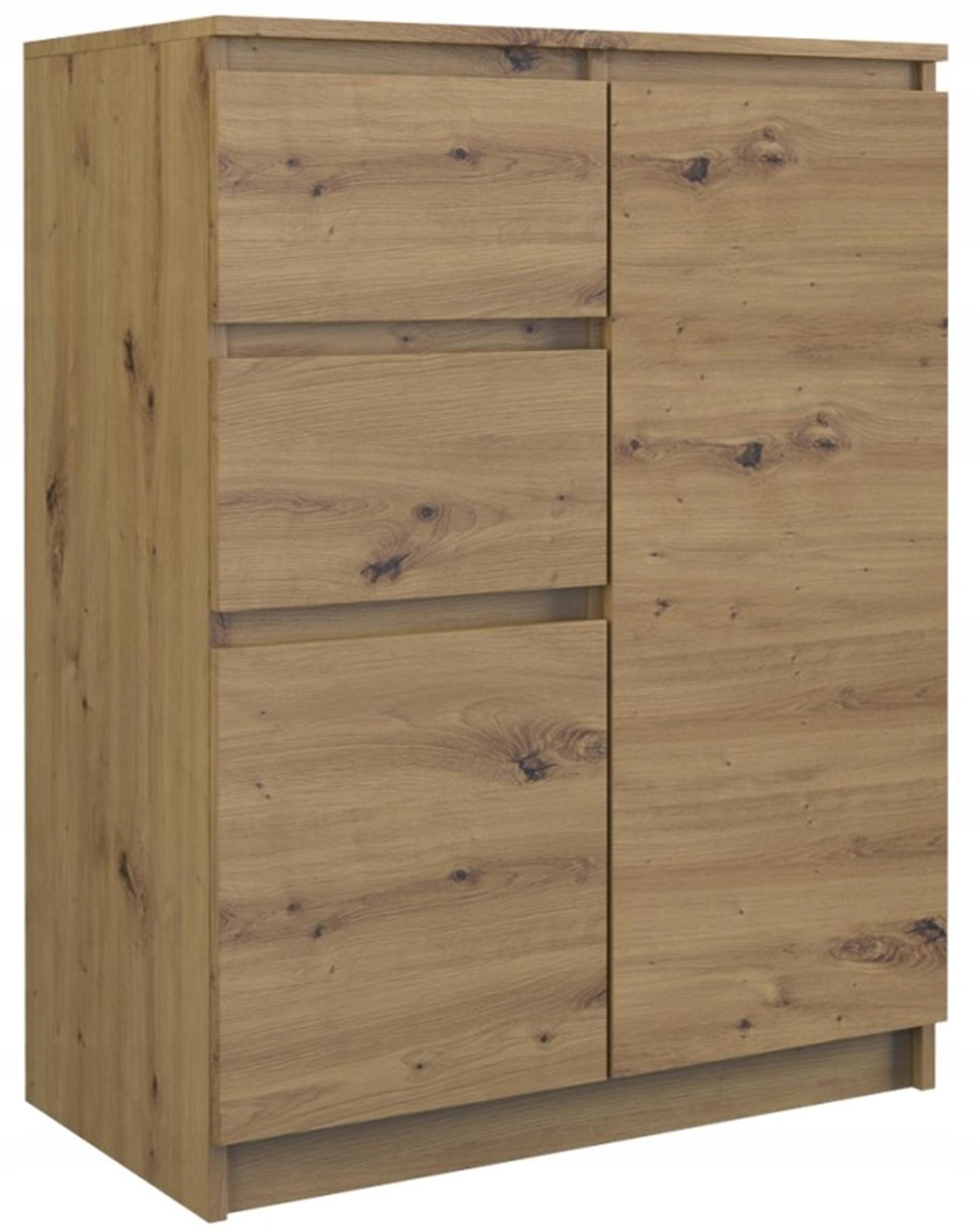 

Komoda Szafka 2D2S 70CM Dąb Artisan Regał Top