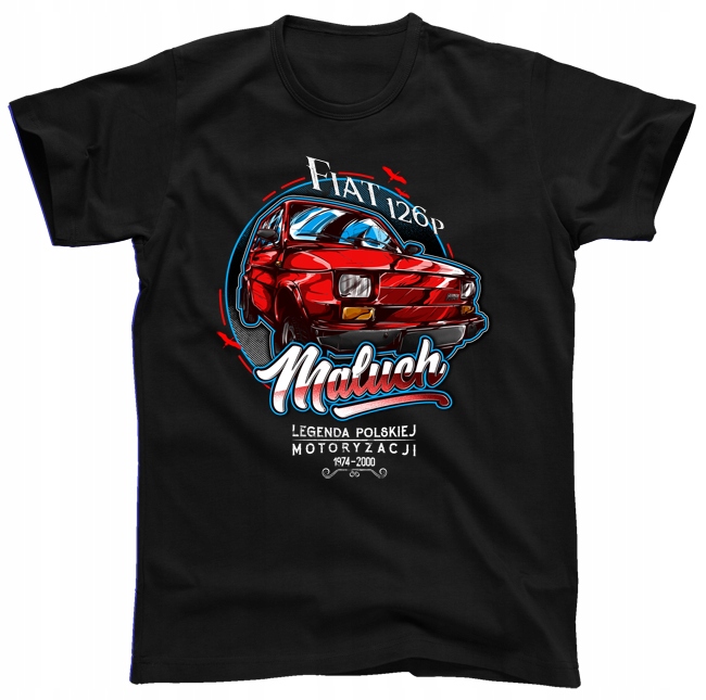 

Fiat 126p maluch koszulka t shirt Legenda r. M
