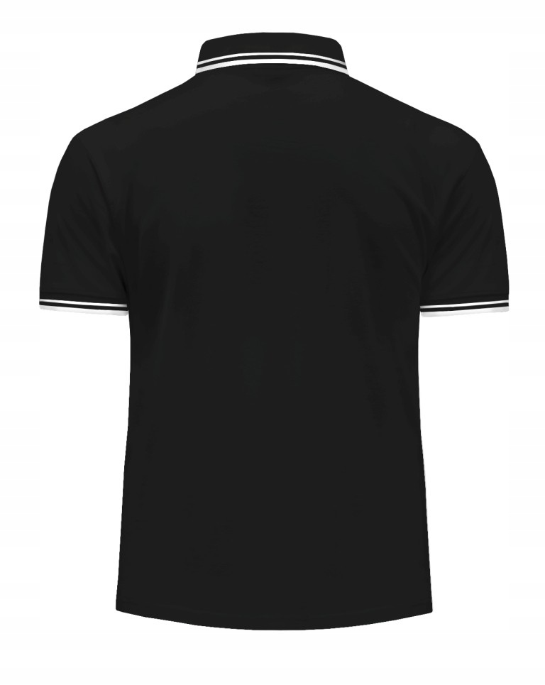 KOSZULKA POLO męska JHK PORA-210 CONTRAST czarny-biały BK-WH r. XL Płeć mężczyzna