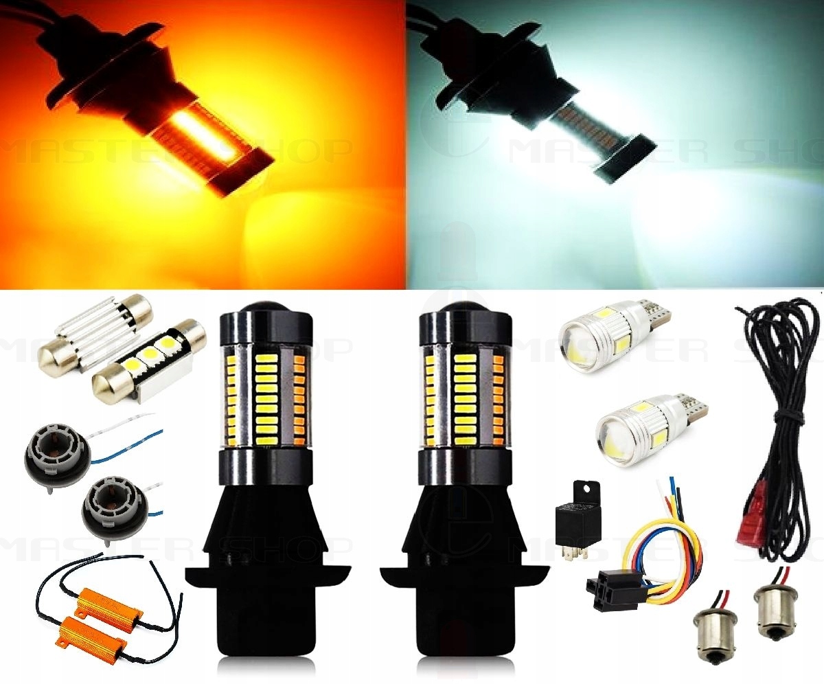 SWIATLA DZIENNE KIERUNKOWSKAZ LED 12V MIGACZ