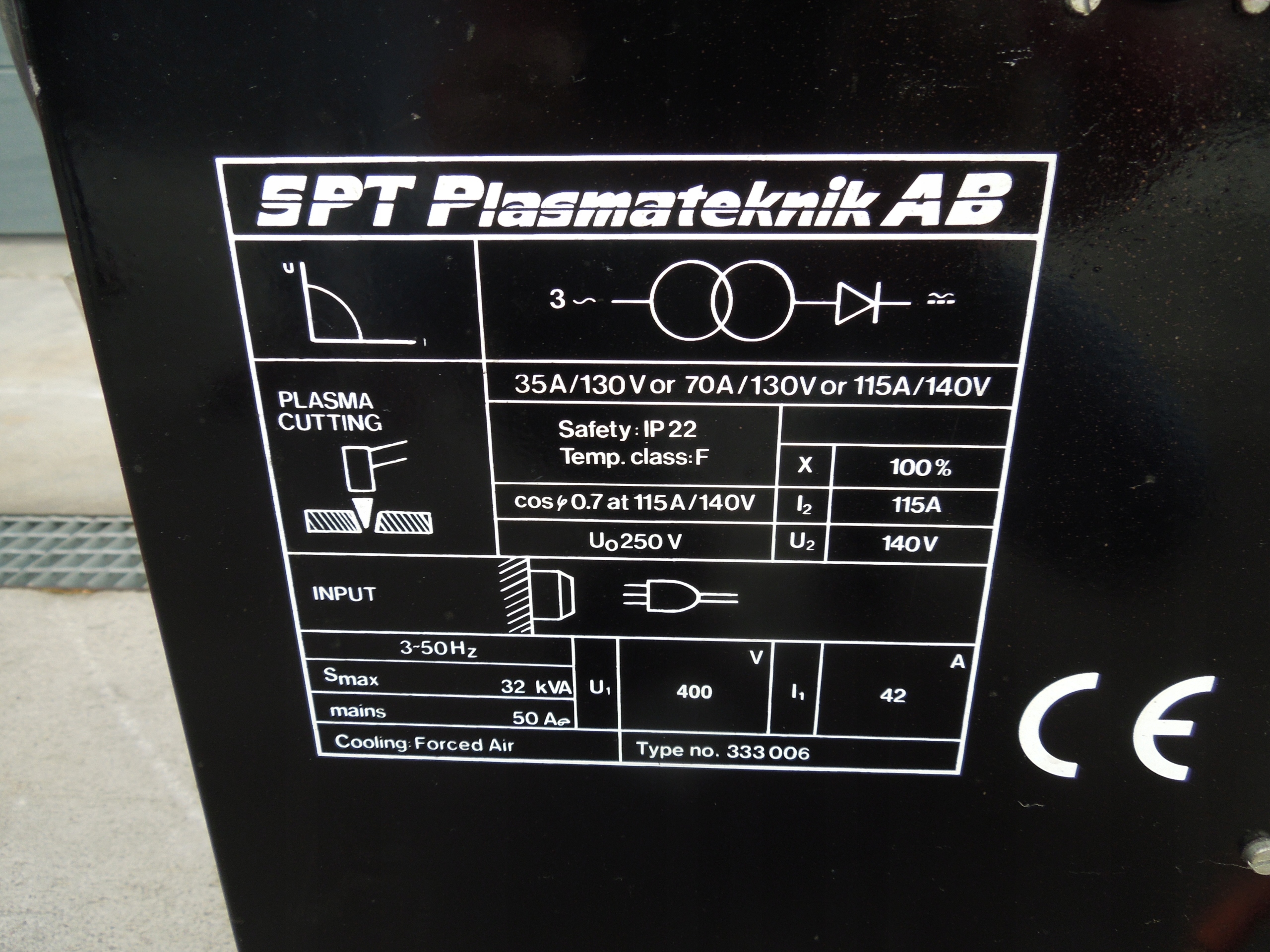 PRZECINARKA PLAZMOWA MIGATRONIC SPT PLASMA 115A!! Marka Migatronic