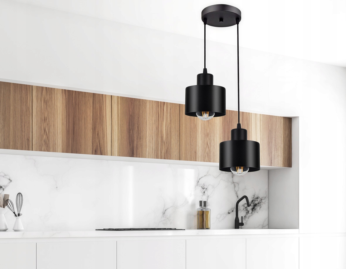 LAMPA SUFITOWA PLAFON ŻYRANDOL LOFT EDISON LED Długość/wysokość 60 cm